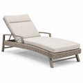 Chaise longue bain de soleil aluminium polyester beige réglable