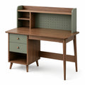 Bureau en bois avec étagères et tiroirs 120x60x75 cm
